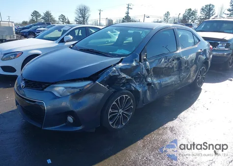 2014 Toyota Corolla S Plus z USA, uszkodzony, nr VIN 2T1BURHE4EC142964